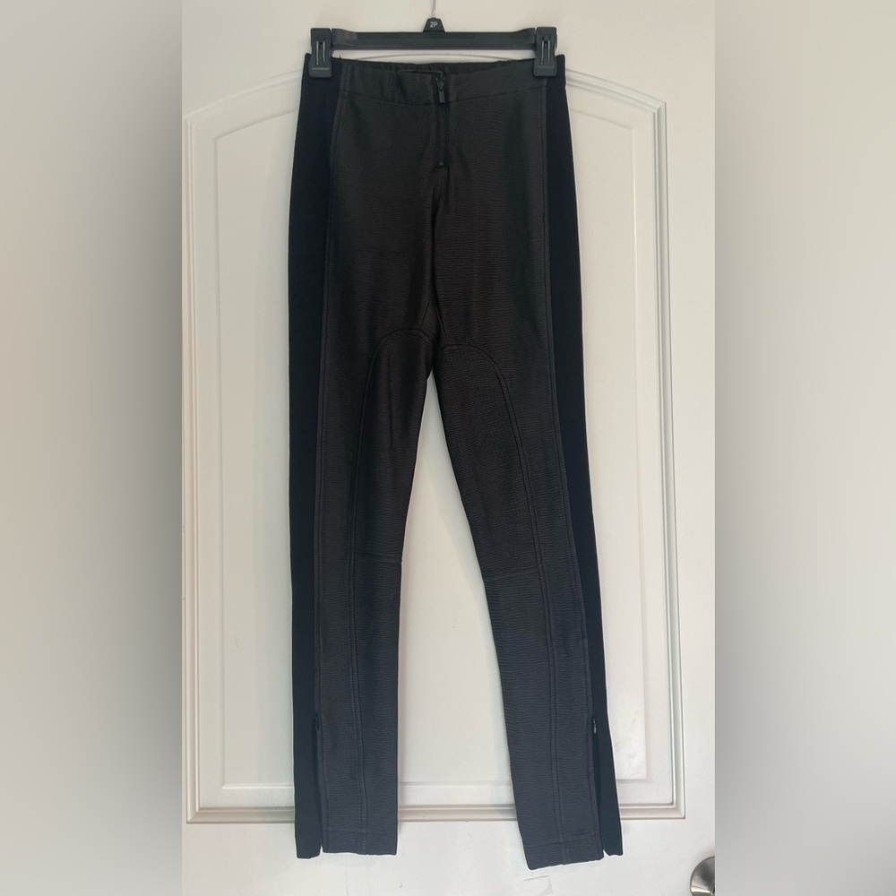 BCBGMaxAzria Black Faux Leather Pants